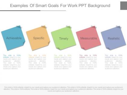 New examples of smart goals for work ppt background