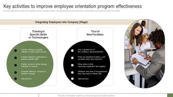 New Hire Enrollment Strategy Key Activities To Improve Employee Orientation Program Effectiveness