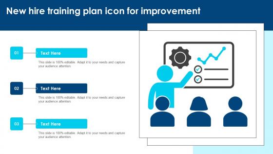 New Hire Training Plan Icon For Improvement