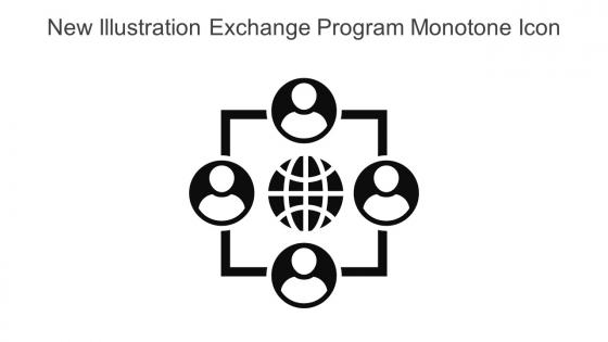 New Illustration Exchange Program Monotone Icon In Powerpoint Pptx Png And Editable Eps Format