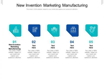 New invention marketing manufacturing ppt powerpoint presentation icon model cpb