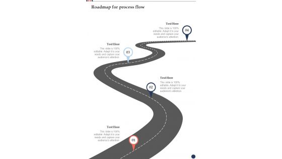 New Job Description Proposal Roadmap For Process Flow One Pager Sample Example Document