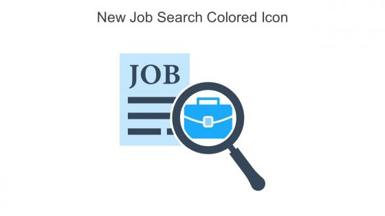 New Job Search Colored Icon In Powerpoint Pptx Png And Editable Eps Format