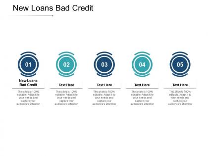 New loans bad credit ppt powerpoint presentation styles maker cpb