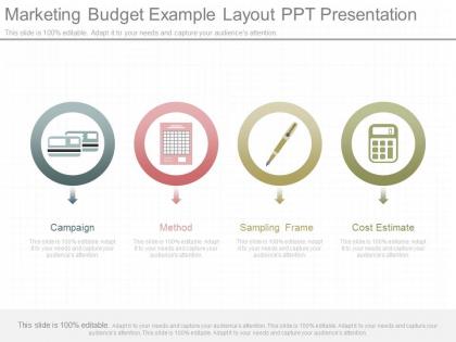 New marketing budget example layout ppt presentation