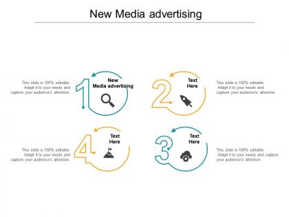 New media advertising ppt powerpoint presentation portfolio design templates cpb