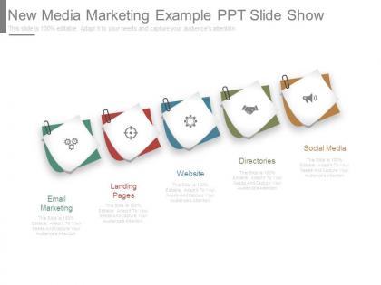 New media marketing example ppt slide show