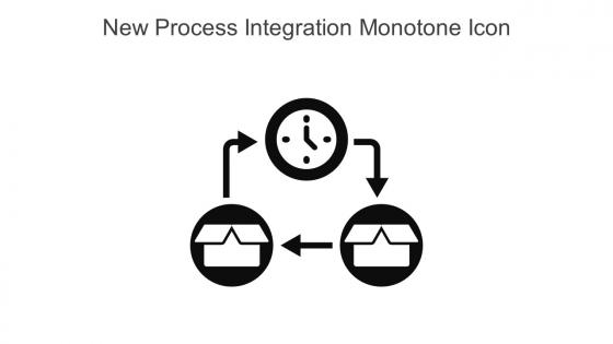 New Process Integration Monotone Icon In Powerpoint Pptx Png And Editable Eps Format