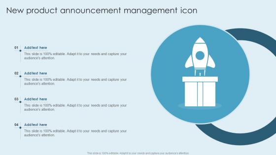 New Product Announcement Management Icon