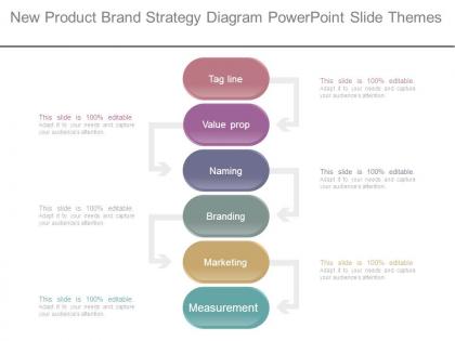 New product brand strategy diagram powerpoint slide themes