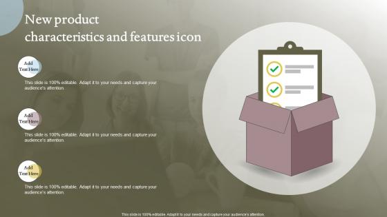 New Product Characteristics And Features Icon