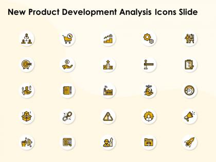 New product development analysis icons slide l1135 ppt designs