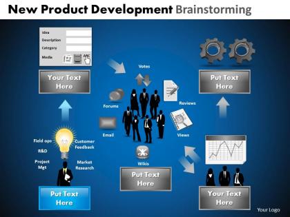 New product development brainstorming powerpoint slides and ppt templates db