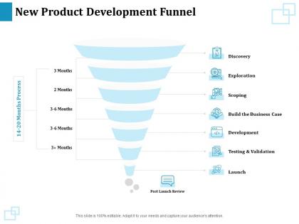 New product development funnel discovery ppt powerpoint presentation infographic template