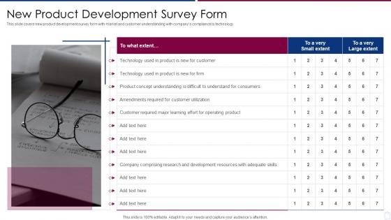 New Product Development Survey Form