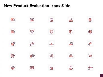 New product evaluation icons slide ppt powerpoint presentation infographic template graphics
