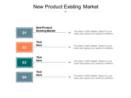 New product existing market ppt powerpoint presentation styles icon cpb