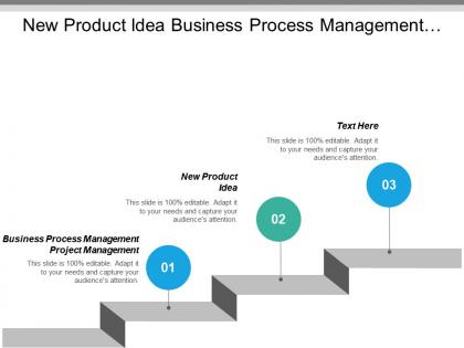 New product idea business process management project management cpb