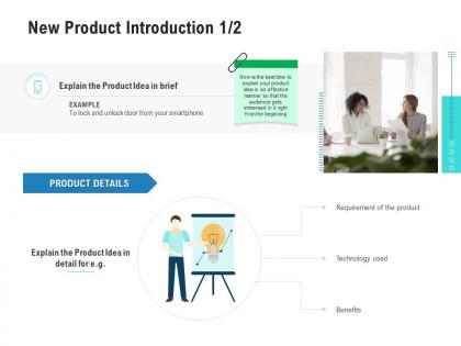 New product introduction details competitor analysis product management ppt diagrams
