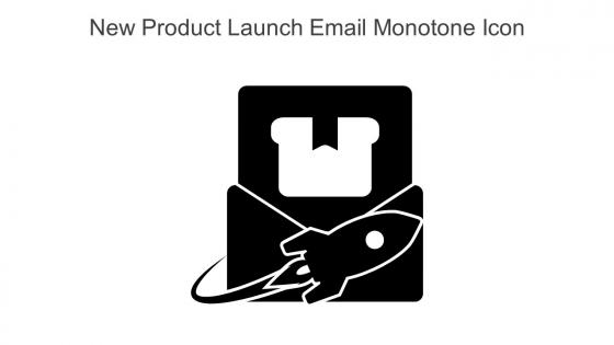 New Product Launch Email Monotone Icon In Powerpoint Pptx Png And Editable Eps Format