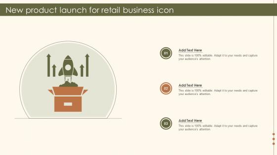 New Product Launch For Retail Business Icon