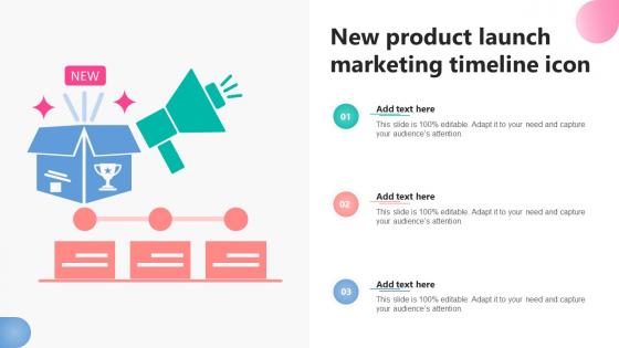 New Product Launch Marketing Timeline Icon