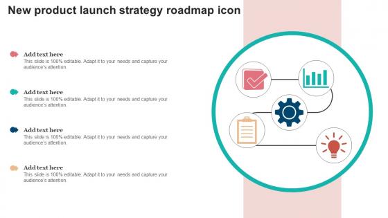 New Product Launch Strategy Roadmap Icon