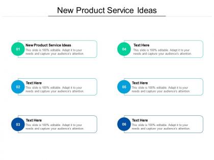 New product service ideas ppt powerpoint presentation layouts rules cpb
