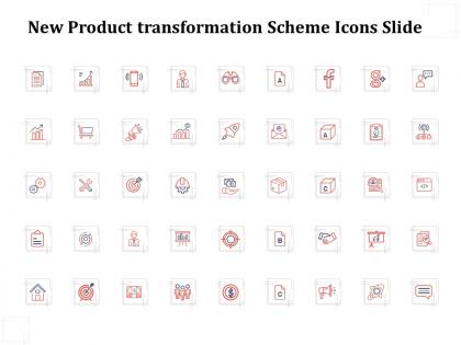 New product transformation scheme icons slide ppt powerpoint presentation icon slide download