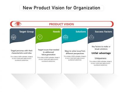 New product vision for organization