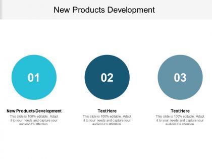 New products development ppt powerpoint presentation gallery model cpb