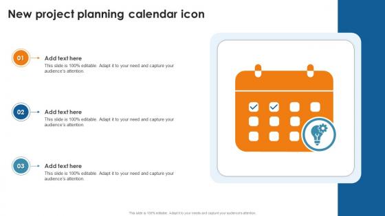 New Project Planning Calendar Icon