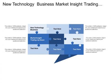 New technology business market insight trading up down
