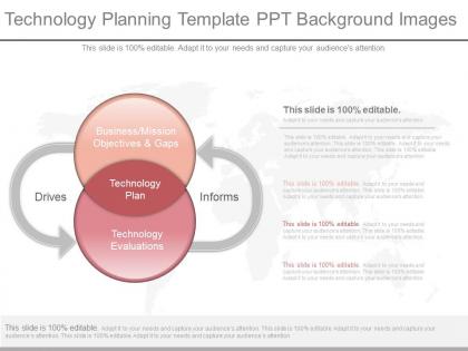 New technology planning template ppt background images
