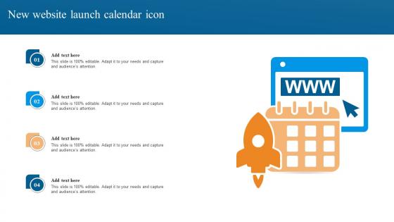 New Website Launch Calendar Icon