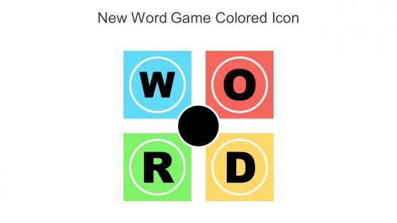 New Word Game Colored Icon In Powerpoint Pptx Png And Editable Eps Format