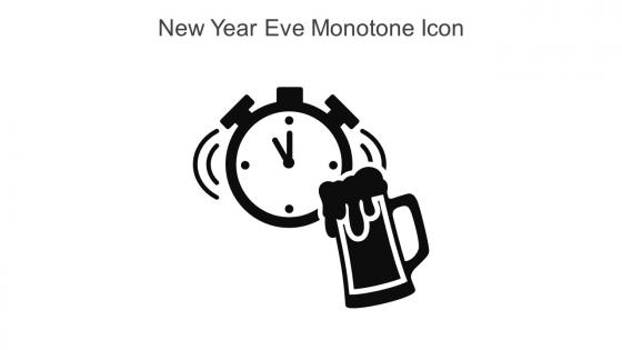 New Year Eve Monotone Icon In Powerpoint Pptx Png And Editable Eps Format