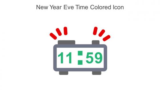 New Year Eve Time Colored Icon In Powerpoint Pptx Png And Editable Eps Format