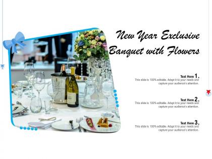 New year exclusive banquet with flowers