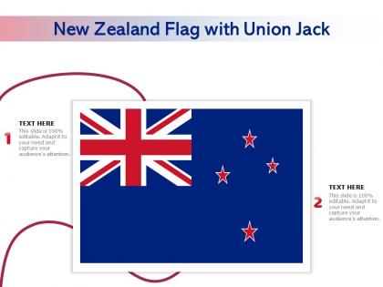 New zealand flag with union jack