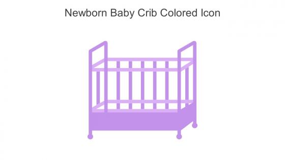 Newborn Baby Crib Colored Icon In Powerpoint Pptx Png And Editable Eps Format