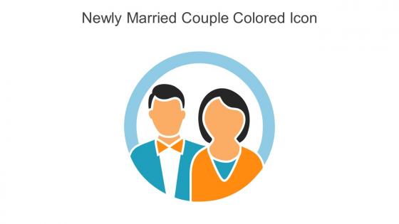 Newly Married Couple Colored Icon In Powerpoint Pptx Png And Editable Eps Format