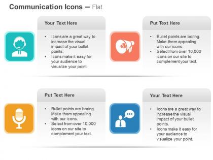 News announcement social communication techniques ppt icons graphics