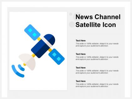 News channel satellite icon