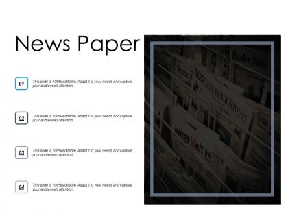 News paper information knowledge ppt powerpoint presentation slides tips