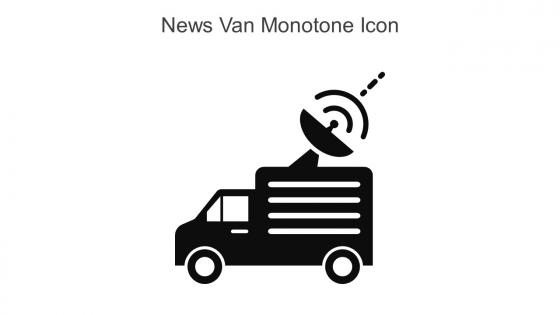 News Van Monotone Icon In Powerpoint Pptx Png And Editable Eps Format