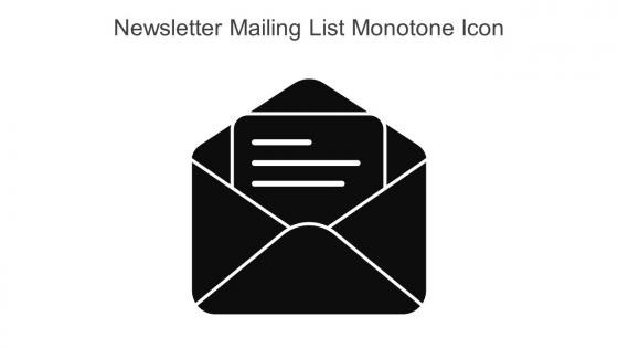Newsletter Mailing List Monotone Icon In Powerpoint Pptx Png And Editable Eps Format