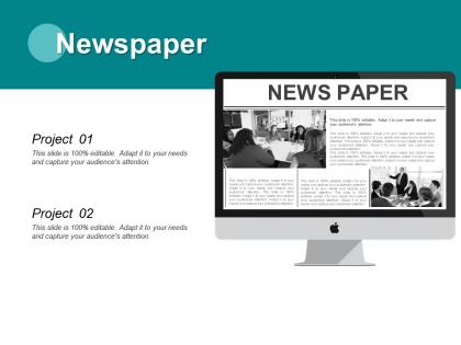 Newspaper information l317 ppt powerpoint presentation outline layout ideas