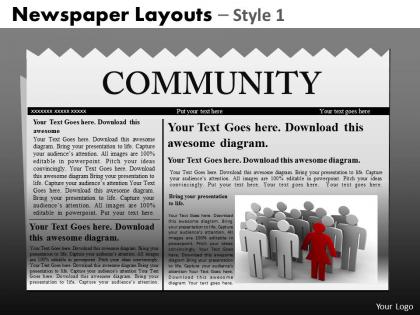 Newspaper layouts style 10 ppt 2