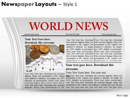 Newspaper layouts style 1 ppt 11